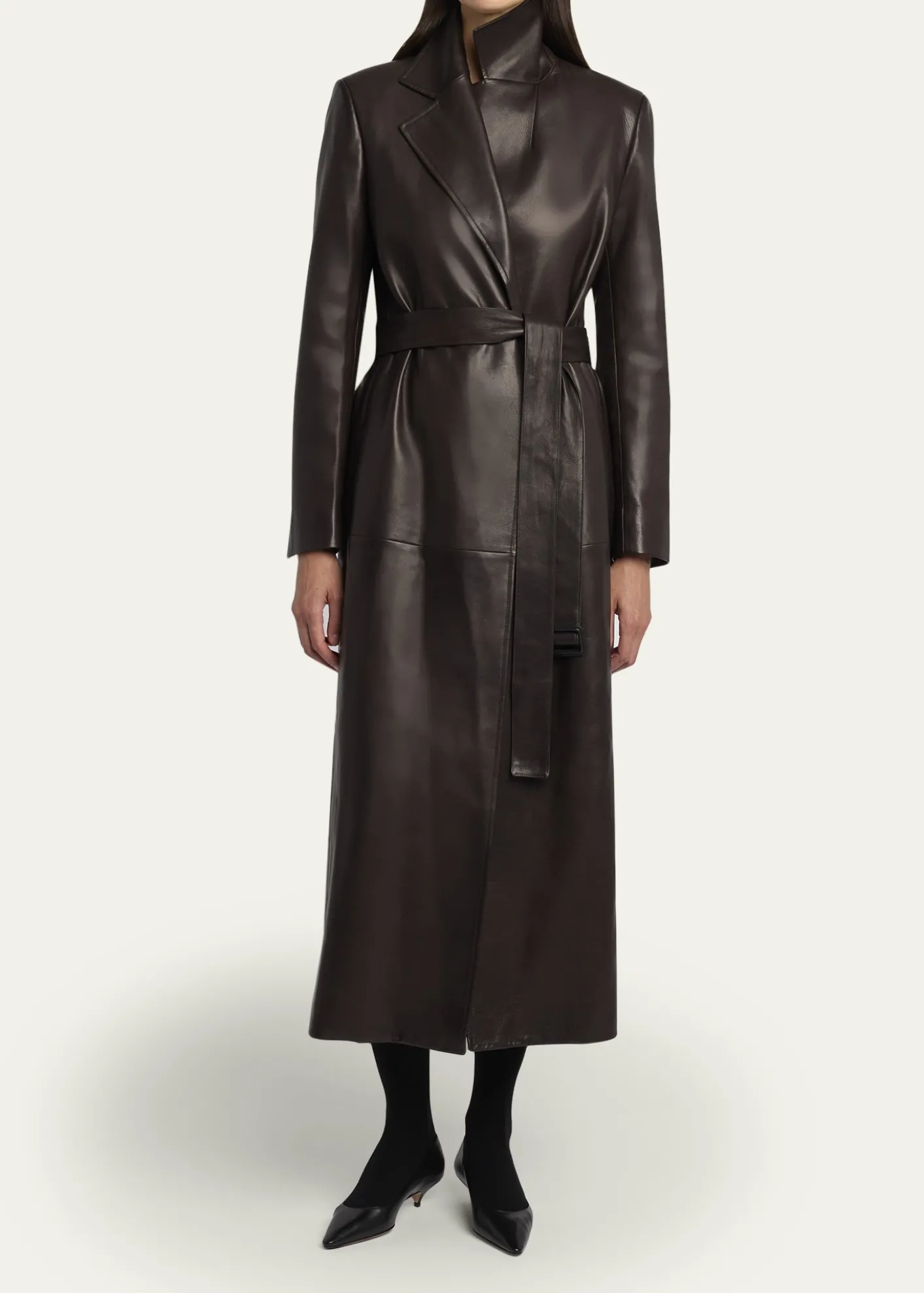 THE ROWRaisa Belted Leather Coat