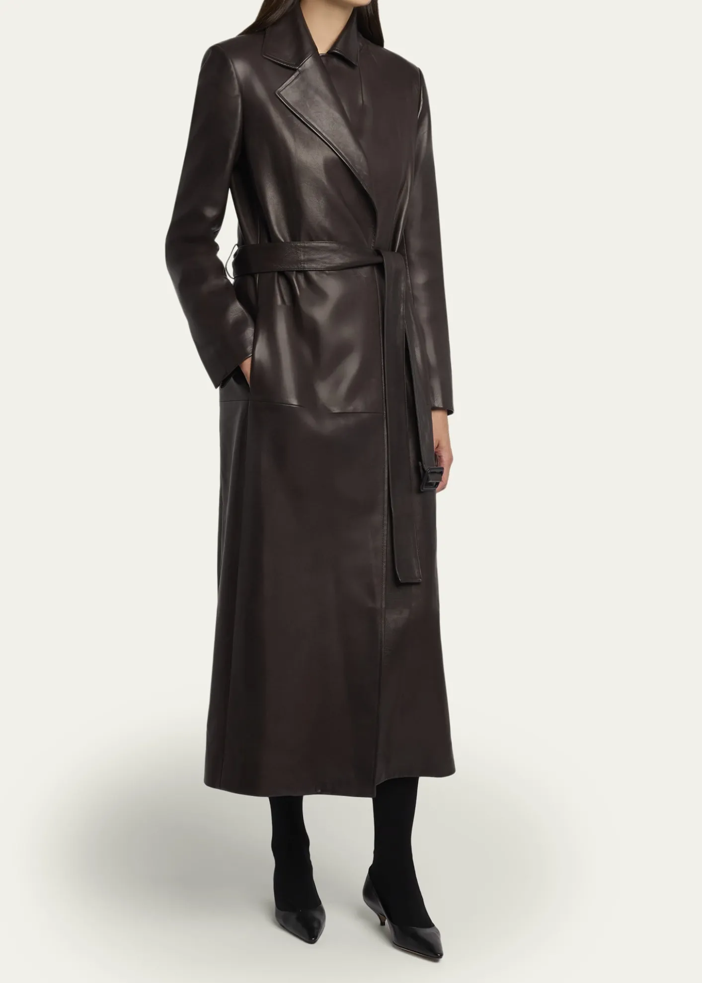 THE ROWRaisa Belted Leather Coat