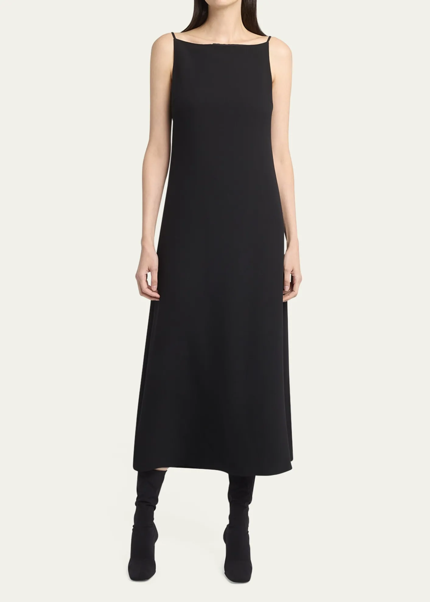 THE ROWSeraphina High-Neck Sleeveless Midi Dress