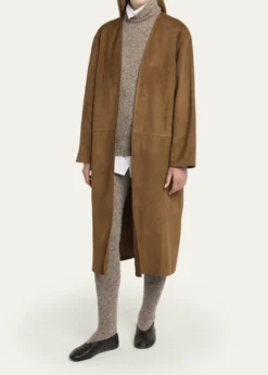 THE ROWSerenis Layered Suede Open Coat
