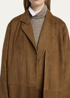 THE ROWSerenis Layered Suede Open Coat