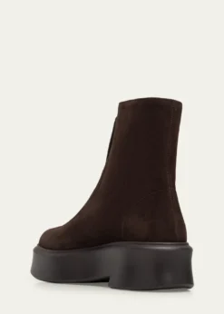 THE ROWSuede Zip Moto Booties