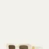 THIS ITEM IS NOT AVAILABLE.LoeweAnagram Beveled Acetate Rectangle Sunglasses