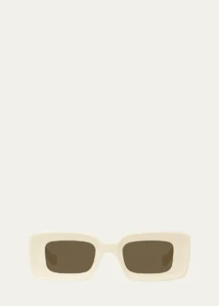 THIS ITEM IS NOT AVAILABLE.LoeweAnagram Beveled Acetate Rectangle Sunglasses