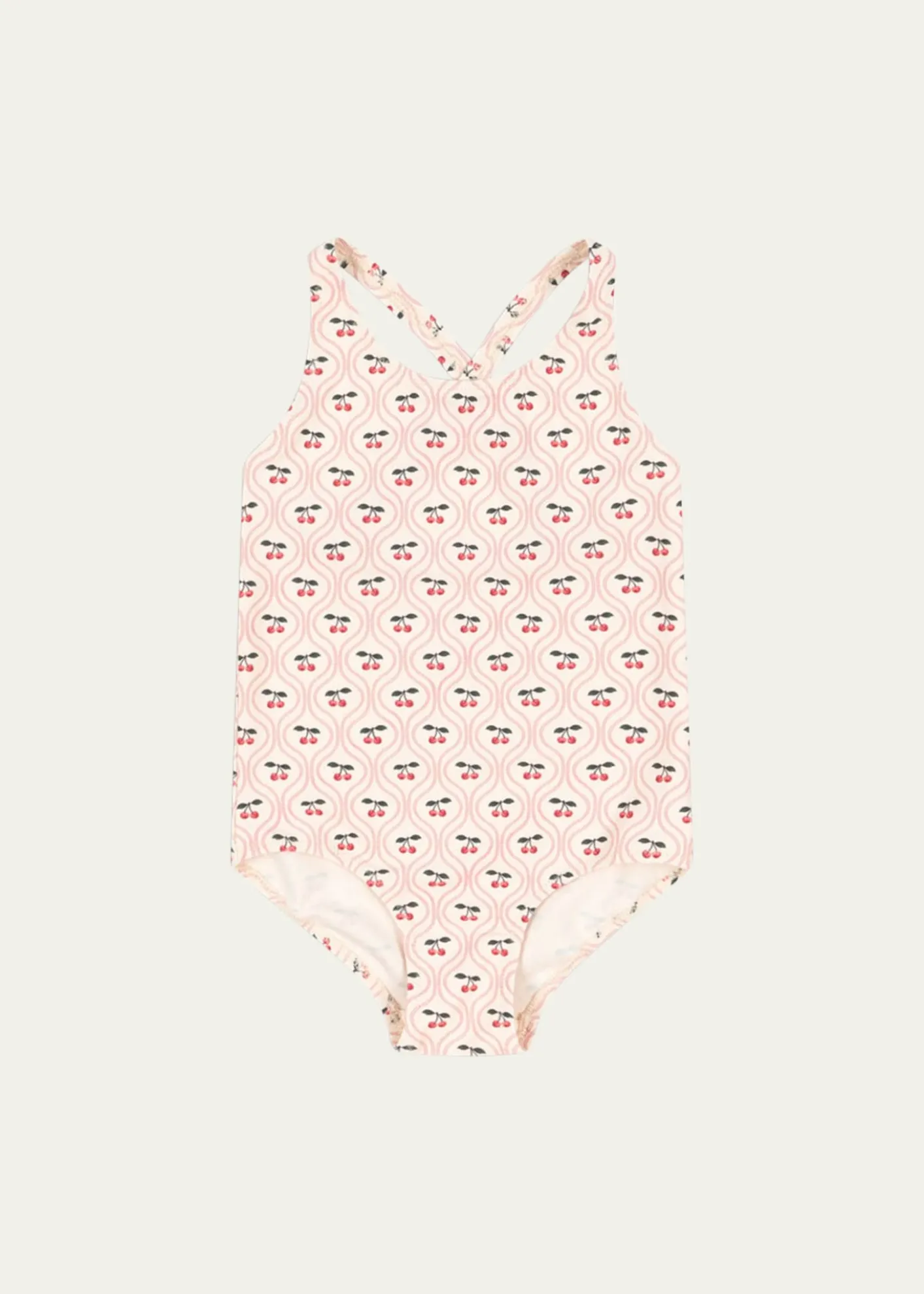 THIS ITEM IS NOT AVAILABLE.Konges SlojdGirl's Merle Cherry-Print One-Piece Swimsuit, Size 9M-10