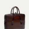THIS ITEM IS NOT AVAILABLE.SantoniMen's Embossed Leather Computer Briefcase