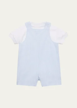 THIS ITEM IS NOT AVAILABLE.Florence EisemanBoy's Golf Cart Check Seersucker Shortall, Size 3M-24M
