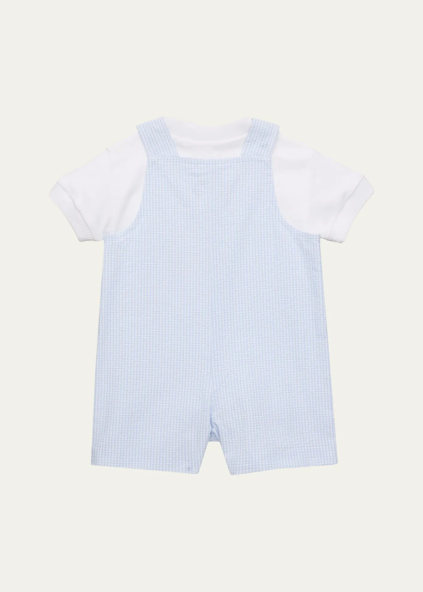 THIS ITEM IS NOT AVAILABLE.Florence EisemanBoy's Golf Cart Check Seersucker Shortall, Size 3M-24M