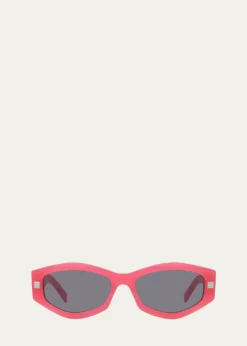THIS ITEM IS NOT AVAILABLE.GivenchyGV Day Geometric Acetate Oval Sunglasses