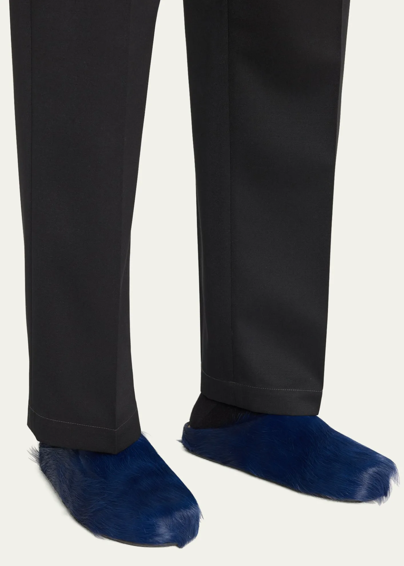 THIS ITEM IS NOT AVAILABLE.MarniMen's Fussbett Calf Hair Sabot Mules
