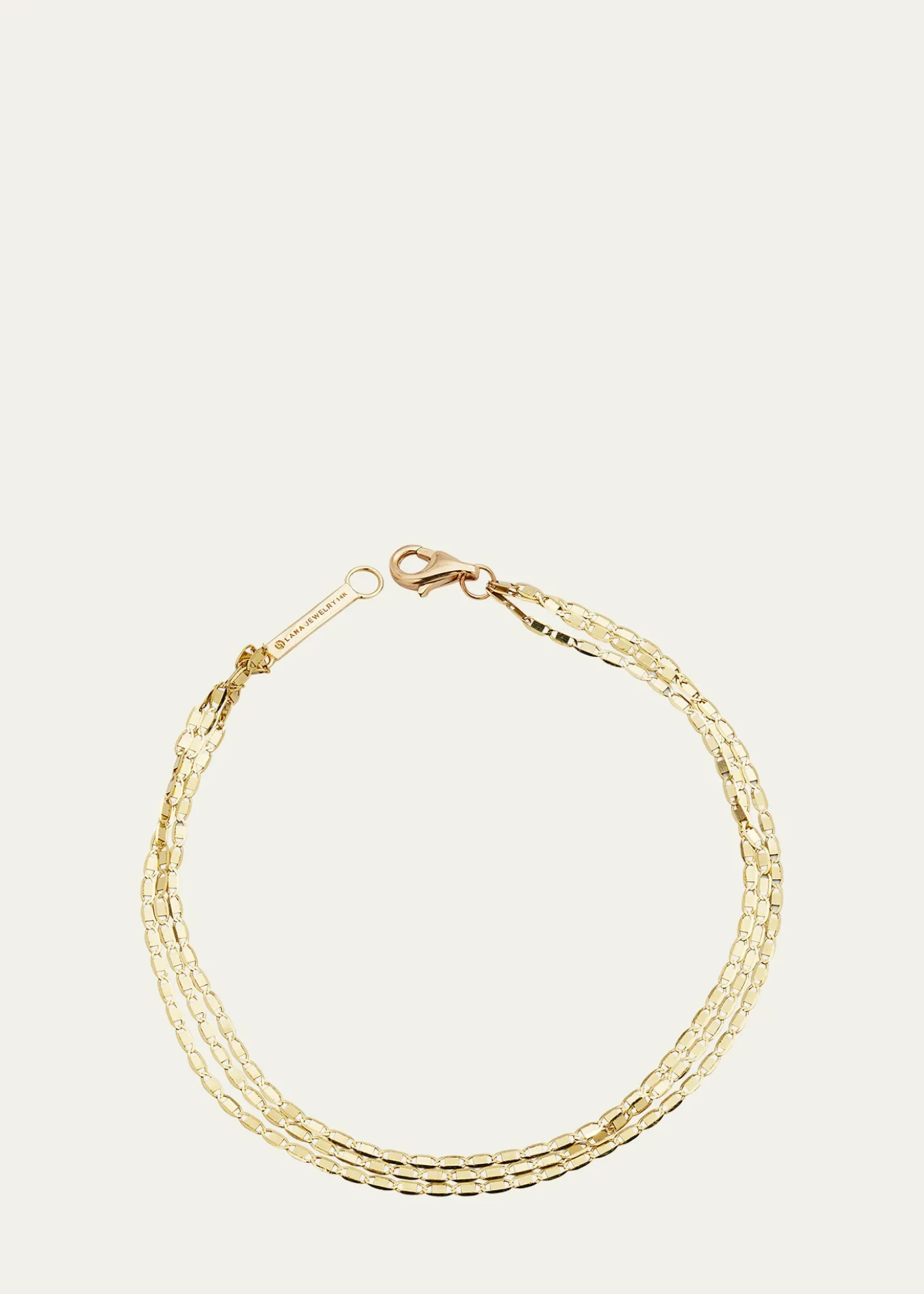 THIS ITEM IS NOT AVAILABLE.Lana14K Gold Malibu 3-Strand Bracelet