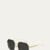 THIS ITEM IS NOT AVAILABLE.Bottega VenetaGeometric Metal Sunglasses
