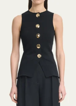 THIS ITEM IS NOT AVAILABLE.AltuzarraHapper Button-Front Top