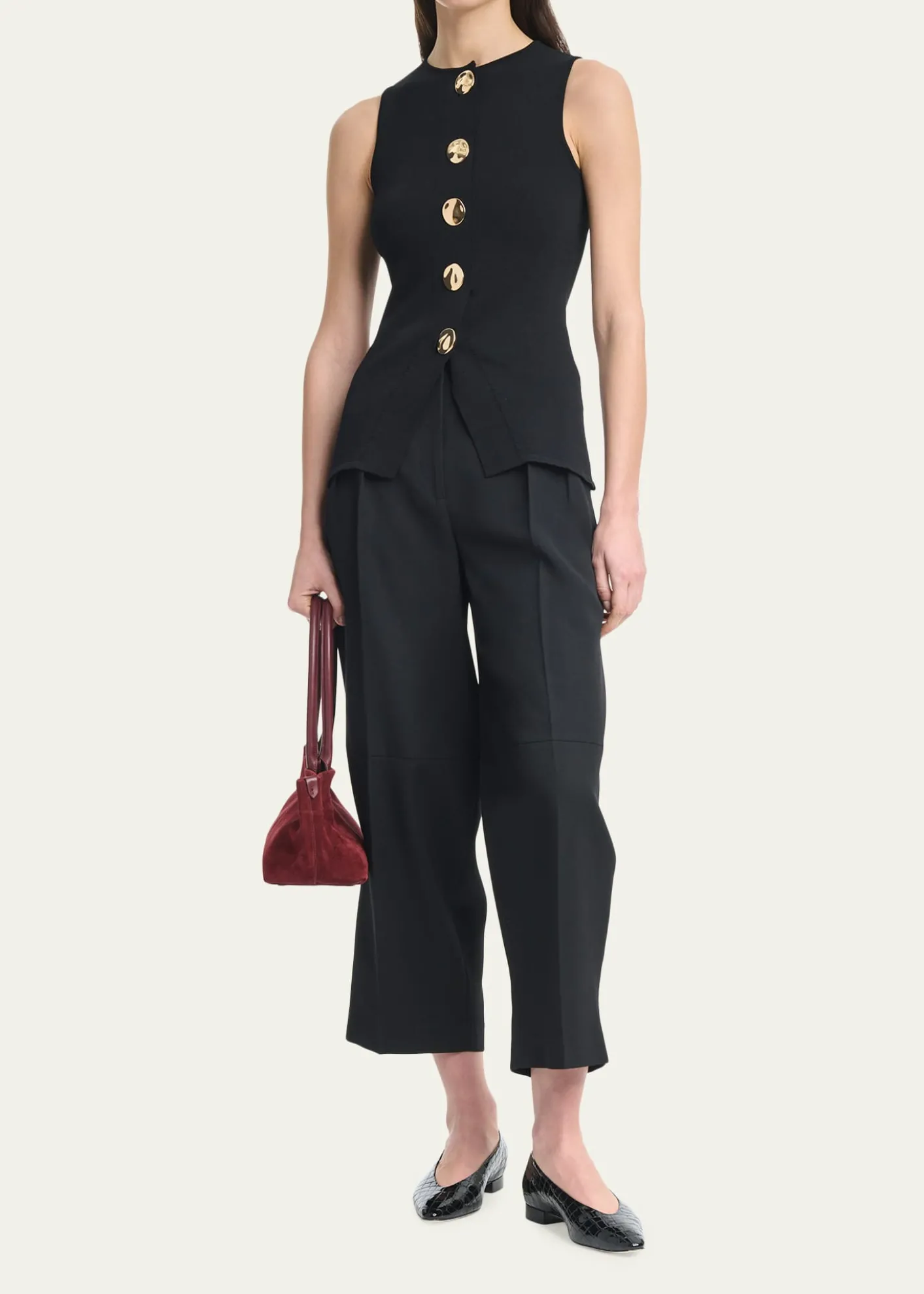 THIS ITEM IS NOT AVAILABLE.AltuzarraHapper Button-Front Top