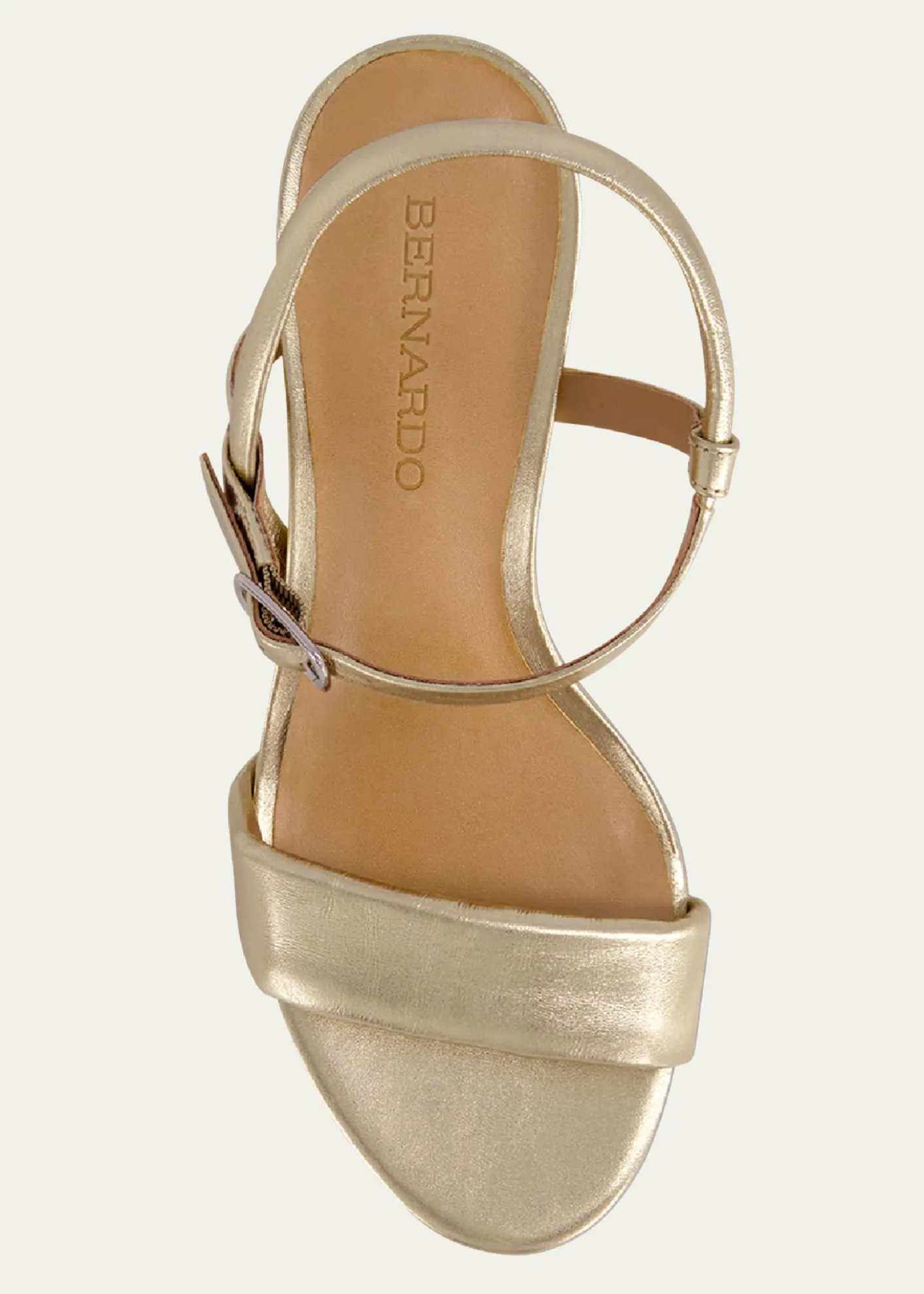 THIS ITEM IS NOT AVAILABLE.BernardoMetallic Ankle-Strap Platform Sandals