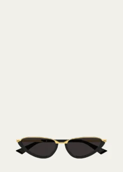 THIS ITEM IS NOT AVAILABLE.Bottega VenetaRecycled Acetate and Metal Cat-Eye Sunglasses