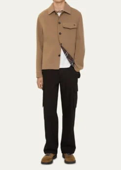 THIS ITEM IS NOT AVAILABLE.BurberryMen's Wool EKD-Pocket Overshirt