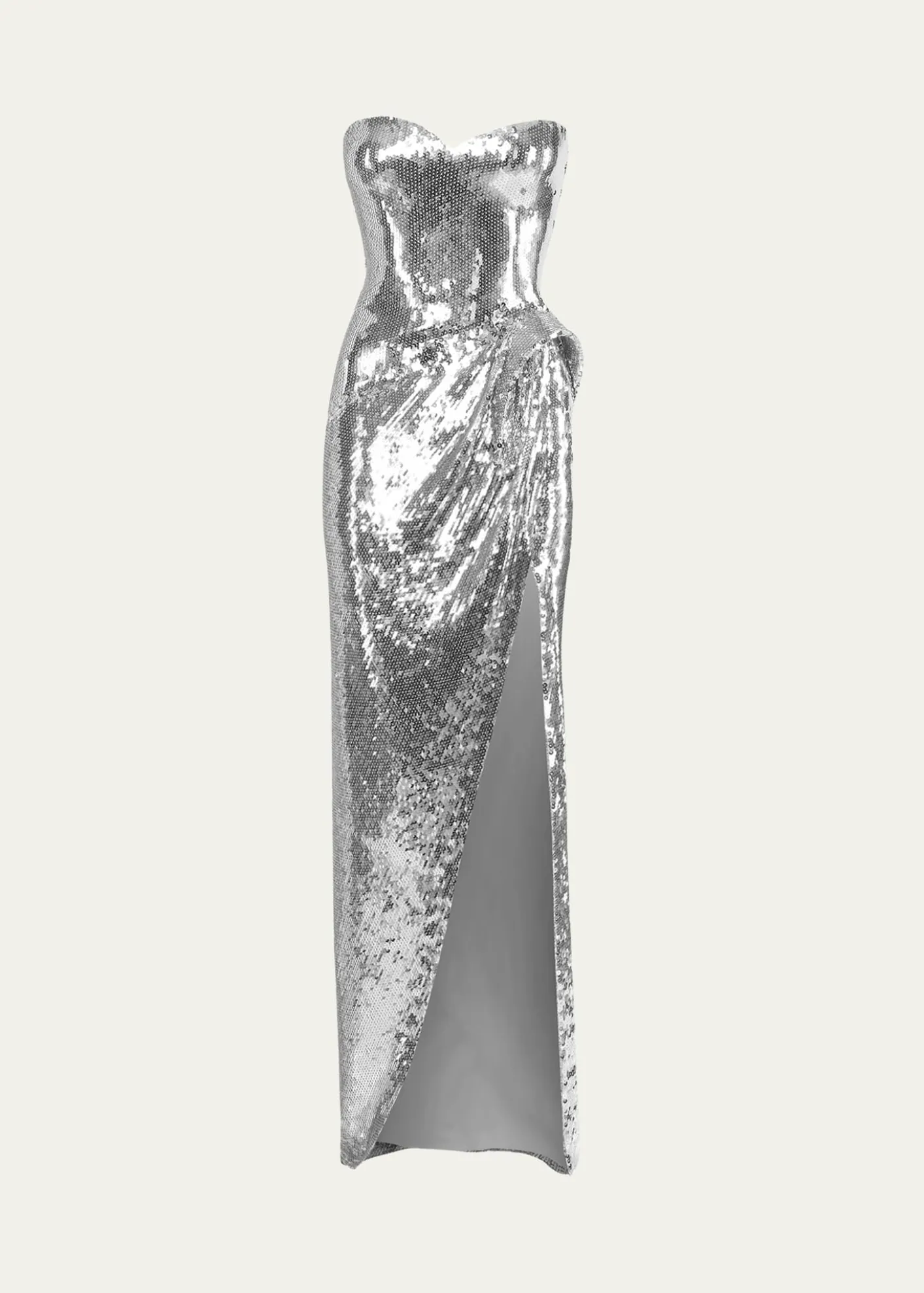 THIS ITEM IS NOT AVAILABLE.Gaurav GuptaCeleste Strapless Sequined Sculptural Gown