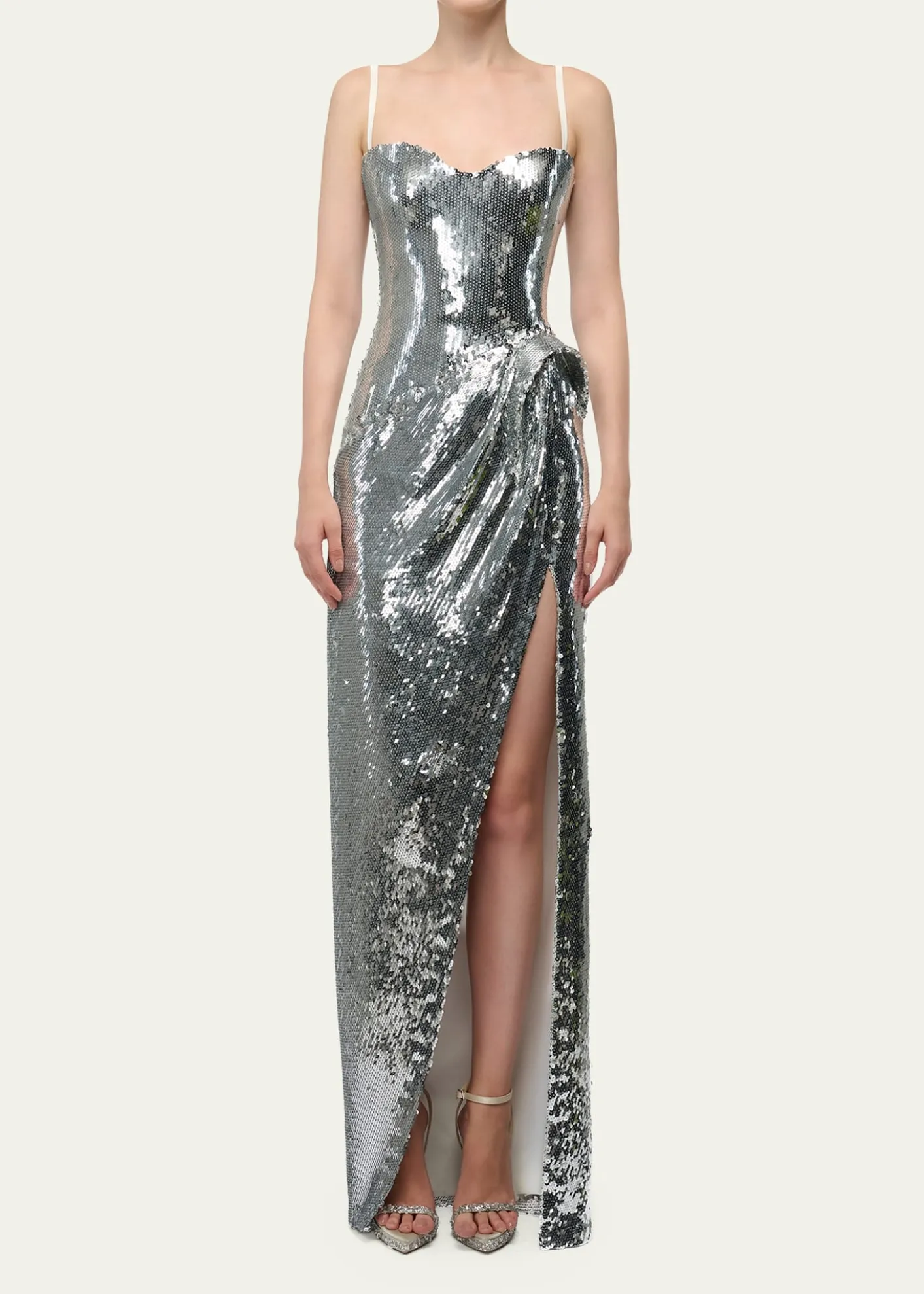 THIS ITEM IS NOT AVAILABLE.Gaurav GuptaCeleste Strapless Sequined Sculptural Gown