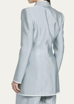 THIS ITEM IS NOT AVAILABLE.Giorgio ArmaniTextured Viscose Double-Breasted Blazer