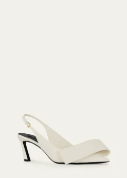 THIS ITEM IS NOT AVAILABLE.Givenchy65mm Twist Leather Slingback Pumps