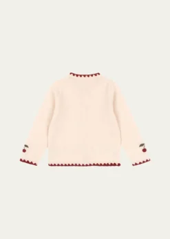 THIS ITEM IS NOT AVAILABLE.Konges SlojdCollette Cherry Embroidered Cardigan, Size 9M-10