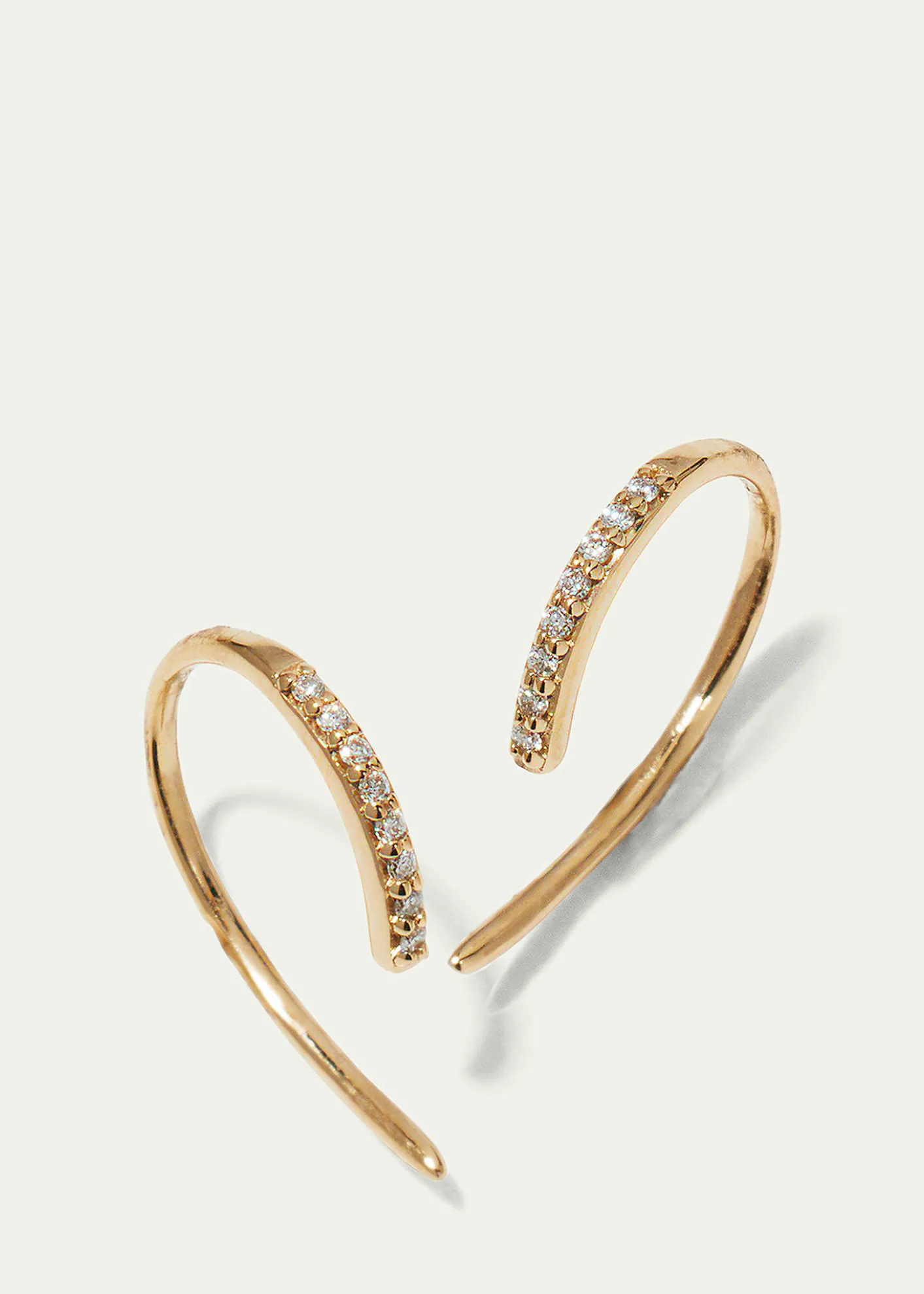 THIS ITEM IS NOT AVAILABLE.Lana14K Gold Diamond Mini Hooked Earrings