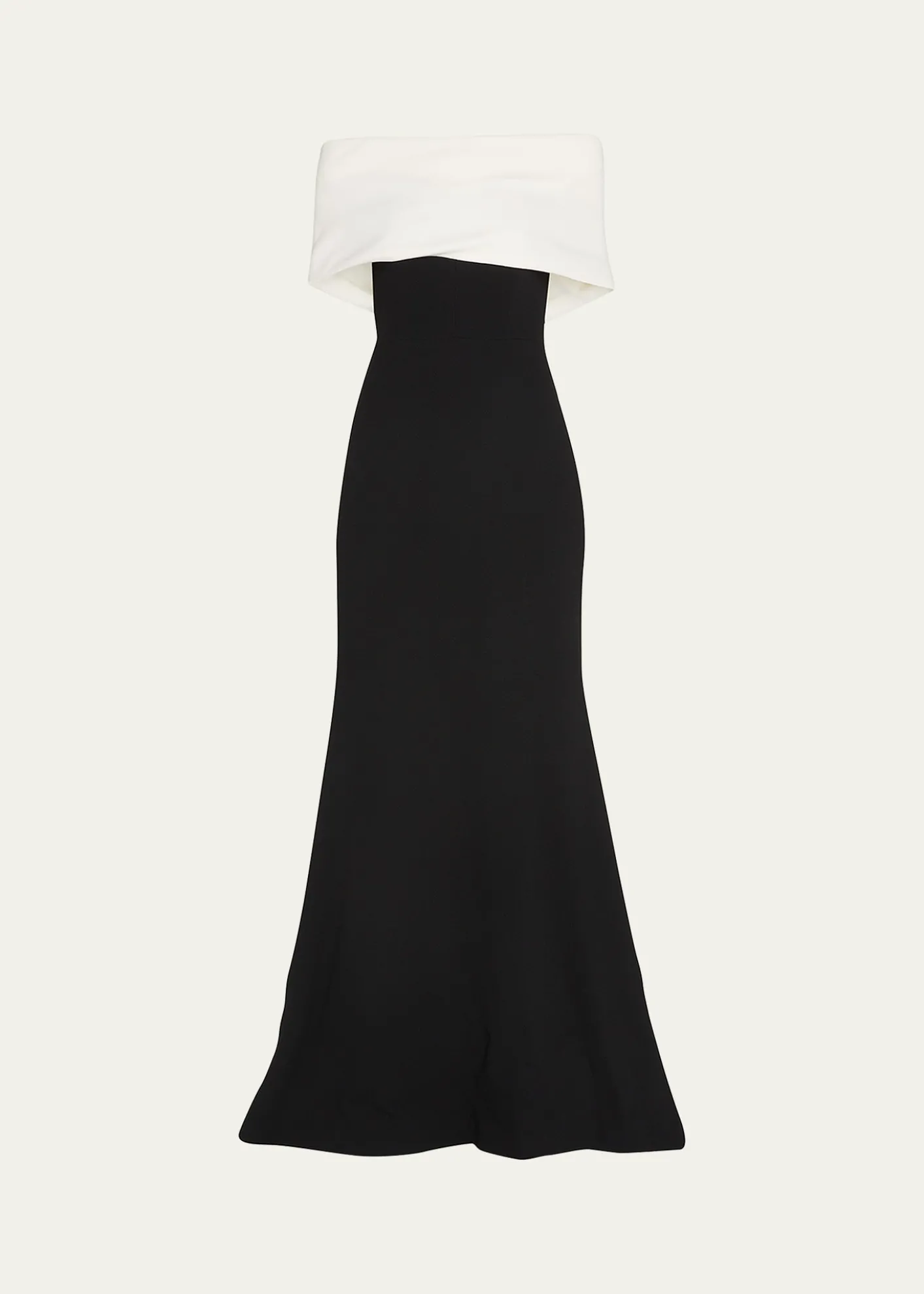 THIS ITEM IS NOT AVAILABLE.Lela RoseOff-the-Shoulder Two-Tone Gown