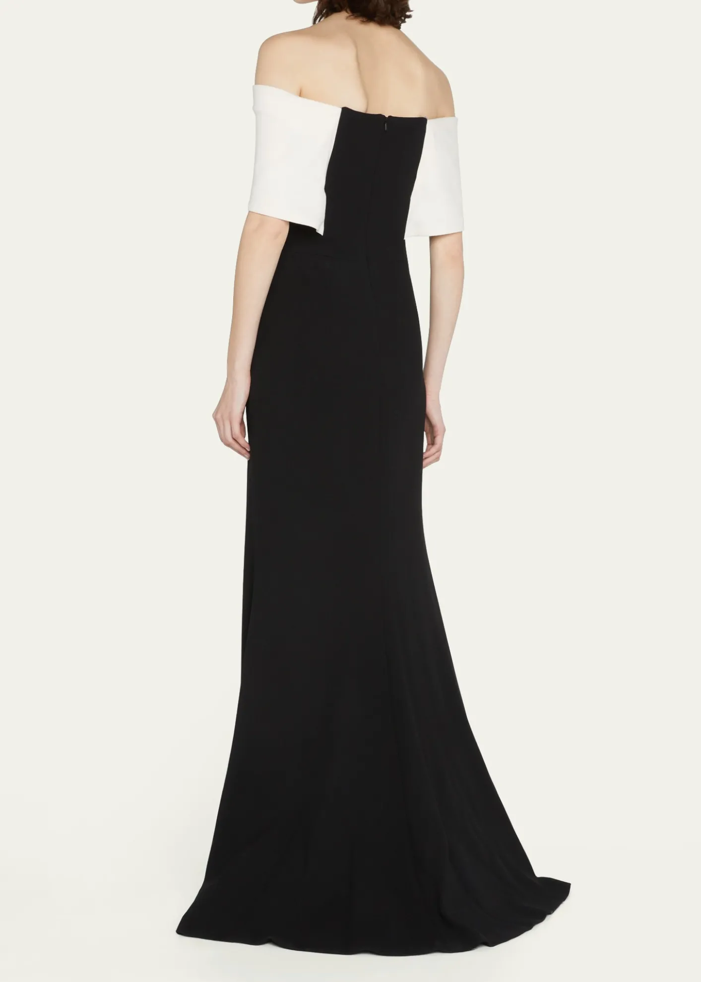 THIS ITEM IS NOT AVAILABLE.Lela RoseOff-the-Shoulder Two-Tone Gown