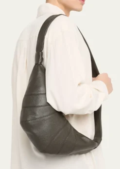 THIS ITEM IS NOT AVAILABLE.LEMAIREMen's Medium Croissant Leather Crossbody Bag