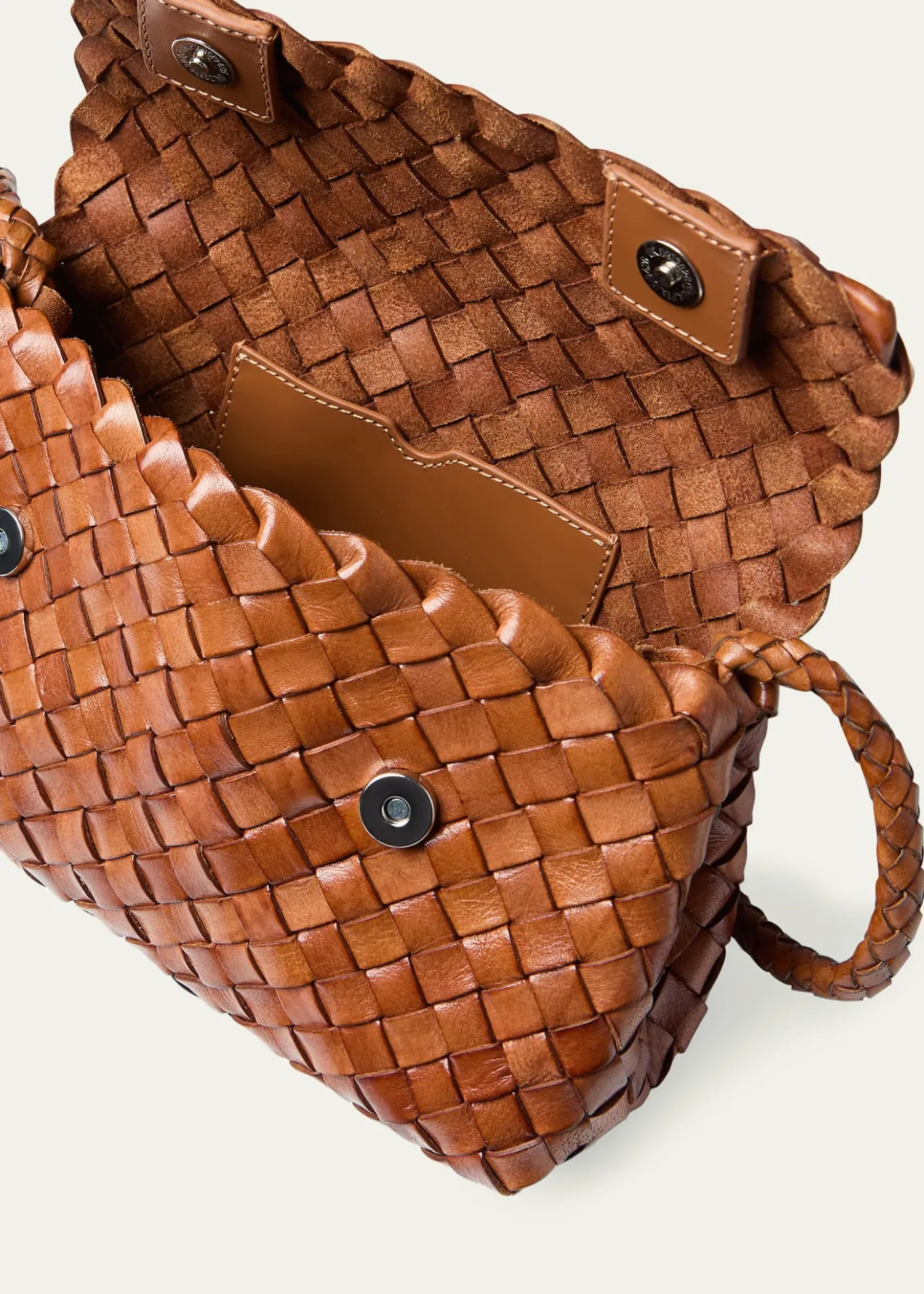 THIS ITEM IS NOT AVAILABLE.Loeffler RandallMini Woven Buffalo Leather Crossbody Bag
