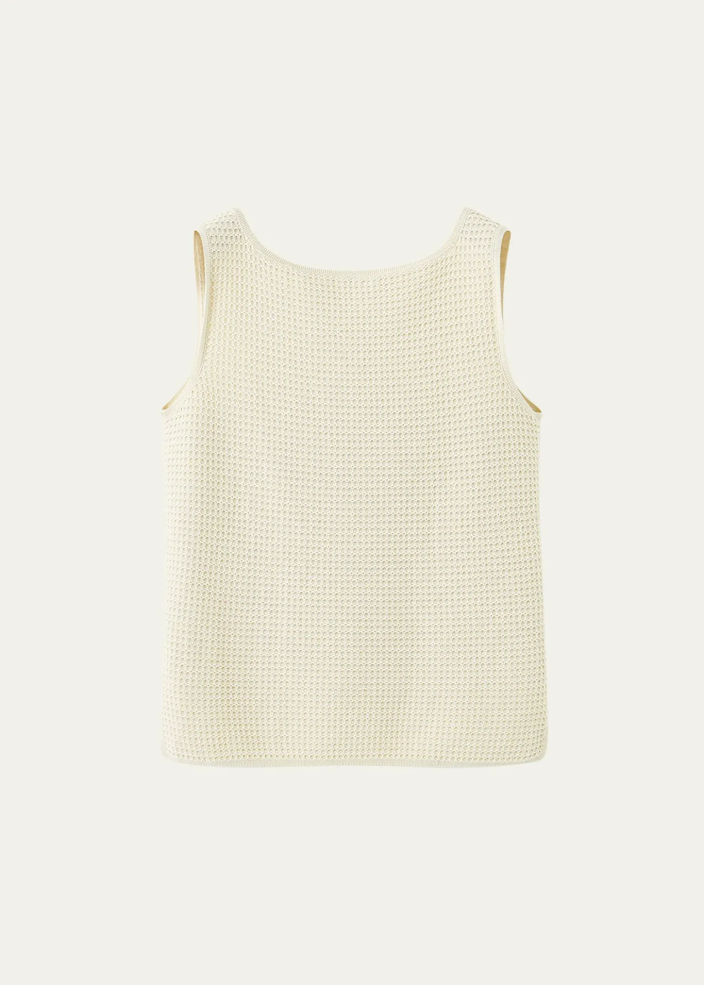 THIS ITEM IS NOT AVAILABLE.Loro PianaLonar Cotton Crochet Knit Sleeveless Top