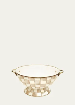 THIS ITEM IS NOT AVAILABLE.MacKenzie-ChildsMocha Check Everything Bowl