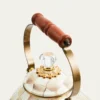 THIS ITEM IS NOT AVAILABLE.MacKenzie-ChildsMocha Check Tea Kettle, 3 Quarts