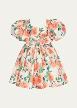 THIS ITEM IS NOT AVAILABLE.Mama LumaGirl's Rose Balloon-Sleeve Dress, SIze 3T-12