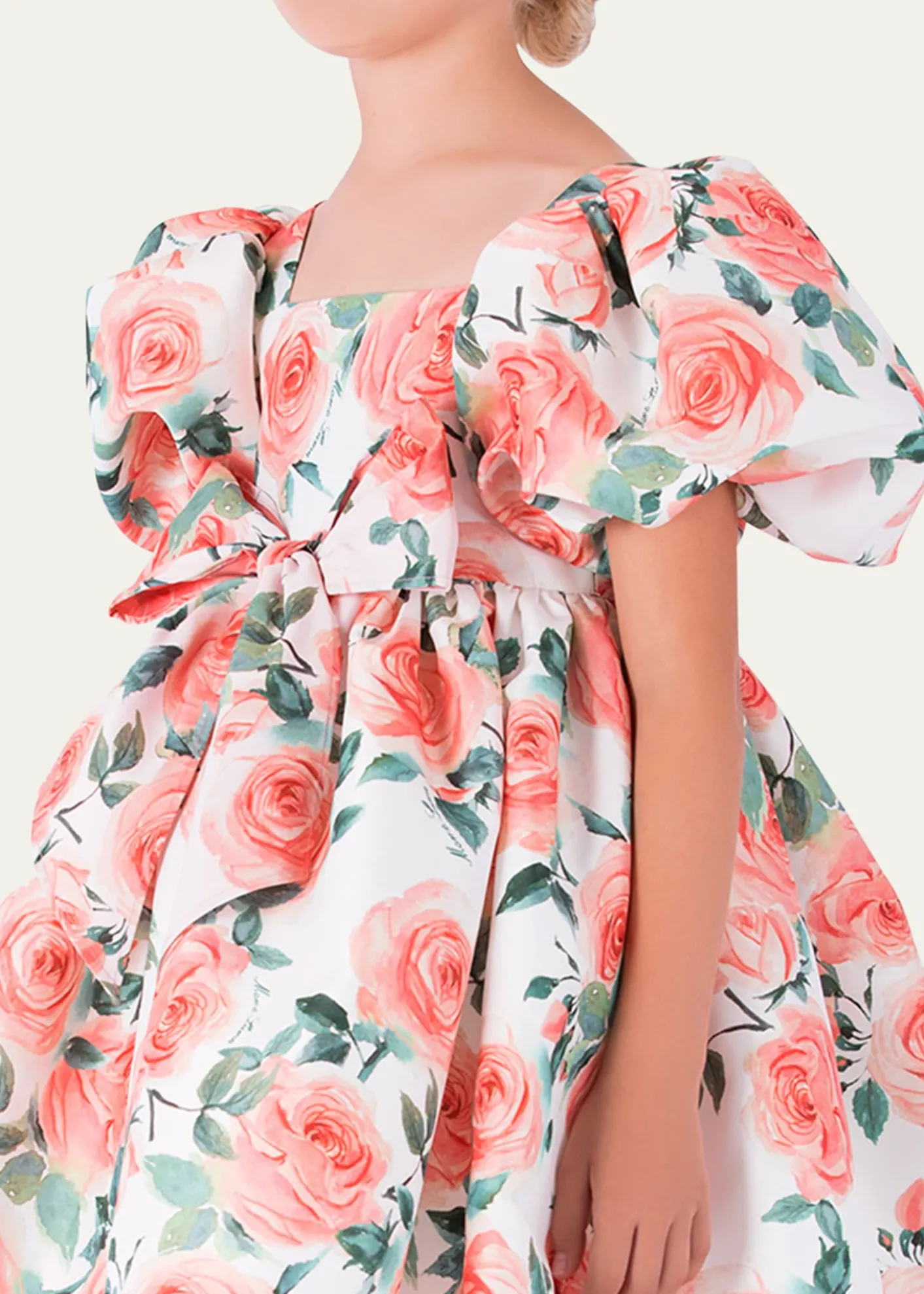 THIS ITEM IS NOT AVAILABLE.Mama LumaGirl's Rose Balloon-Sleeve Dress, SIze 3T-12