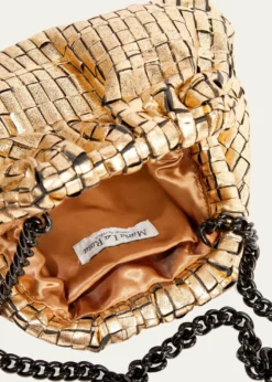 THIS ITEM IS NOT AVAILABLE.Maria La RosaGame Mini Ribbon Metallic Shoulder Bag