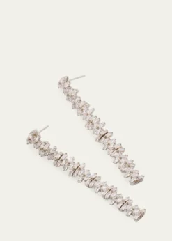 THIS ITEM IS NOT AVAILABLE.Nickho ReyCindy Rhodium Crystal Drop Earrings