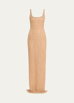 THIS ITEM IS NOT AVAILABLE.Pamella RolandCrystal Embroidered Tulle Column Gown