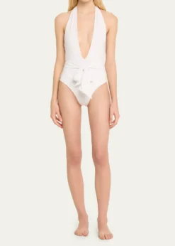 THIS ITEM IS NOT AVAILABLE.Ramy BrookRaquel Solid Backless One-Piece Swimsuit