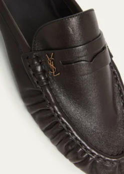 THIS ITEM IS NOT AVAILABLE.Saint LaurentLe Loafer Leather Penny Loafer Mules