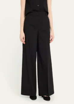 THIS ITEM IS NOT AVAILABLE.TheoryGood Crunch High-Waist Wide-Leg Trousers