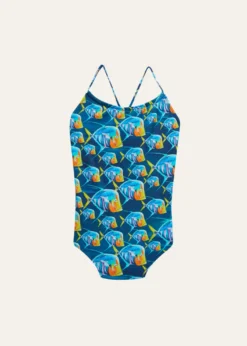 THIS ITEM IS NOT AVAILABLE.VilebrequinGirl's Piranhas-Print One-Piece Swimsuit, Size 2-14