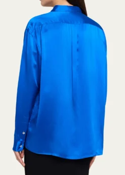 THIS ITEM IS NOT AVAILABLE.ZANKOVJimmy Button-Front Silk Shirt