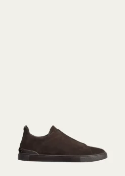 THIS ITEM IS NOT AVAILABLE.ZEGNAMen's Triple Stitch Suede Low-Top Sneakers