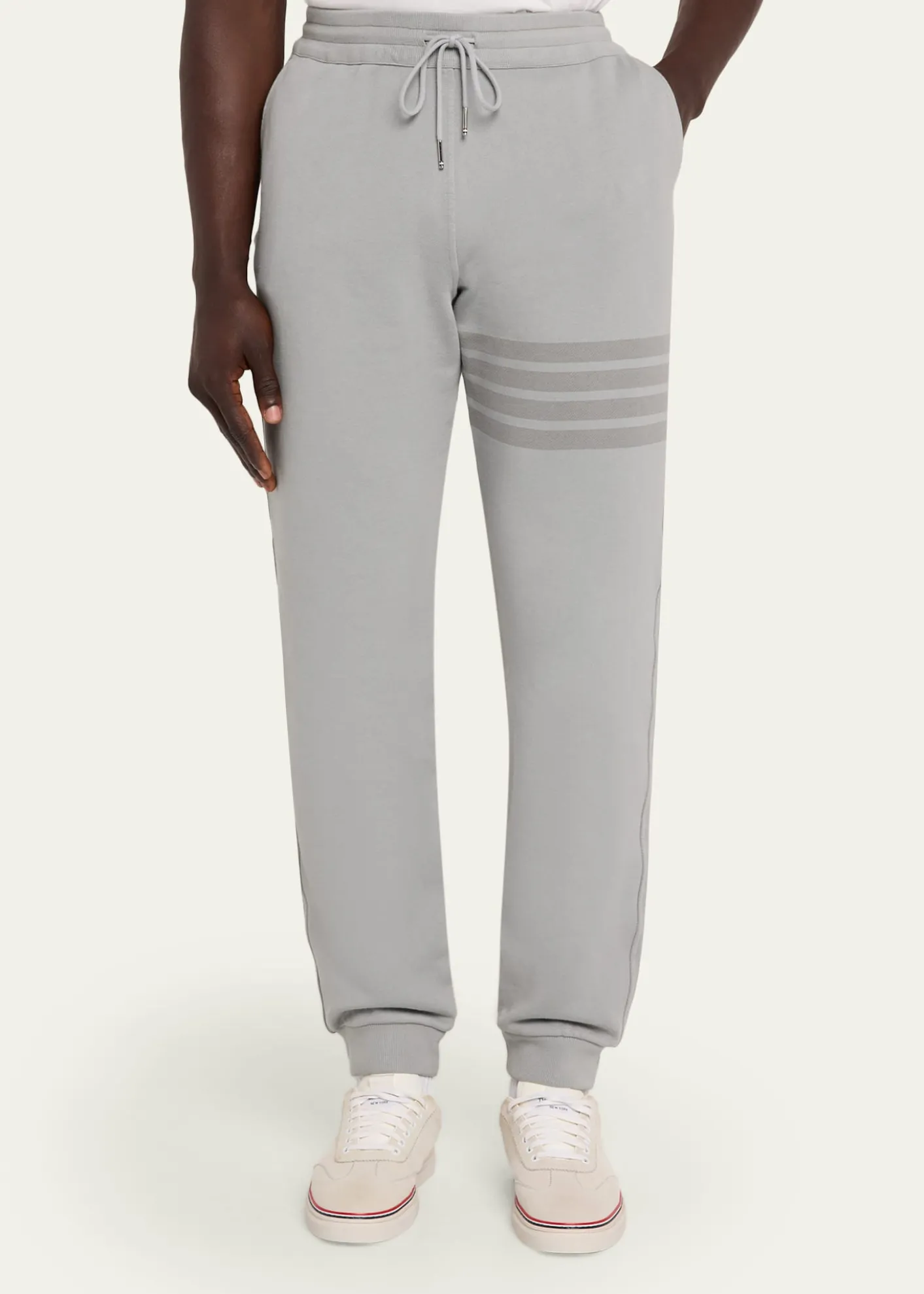 Thom BrowneMen's 4-Bar Cotton Sweatpants