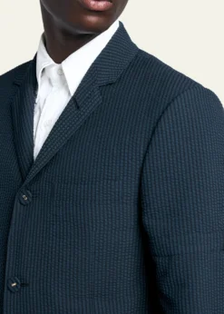 Thom BrowneMen's Wool Seersucker Single-Breasted Sport Coat