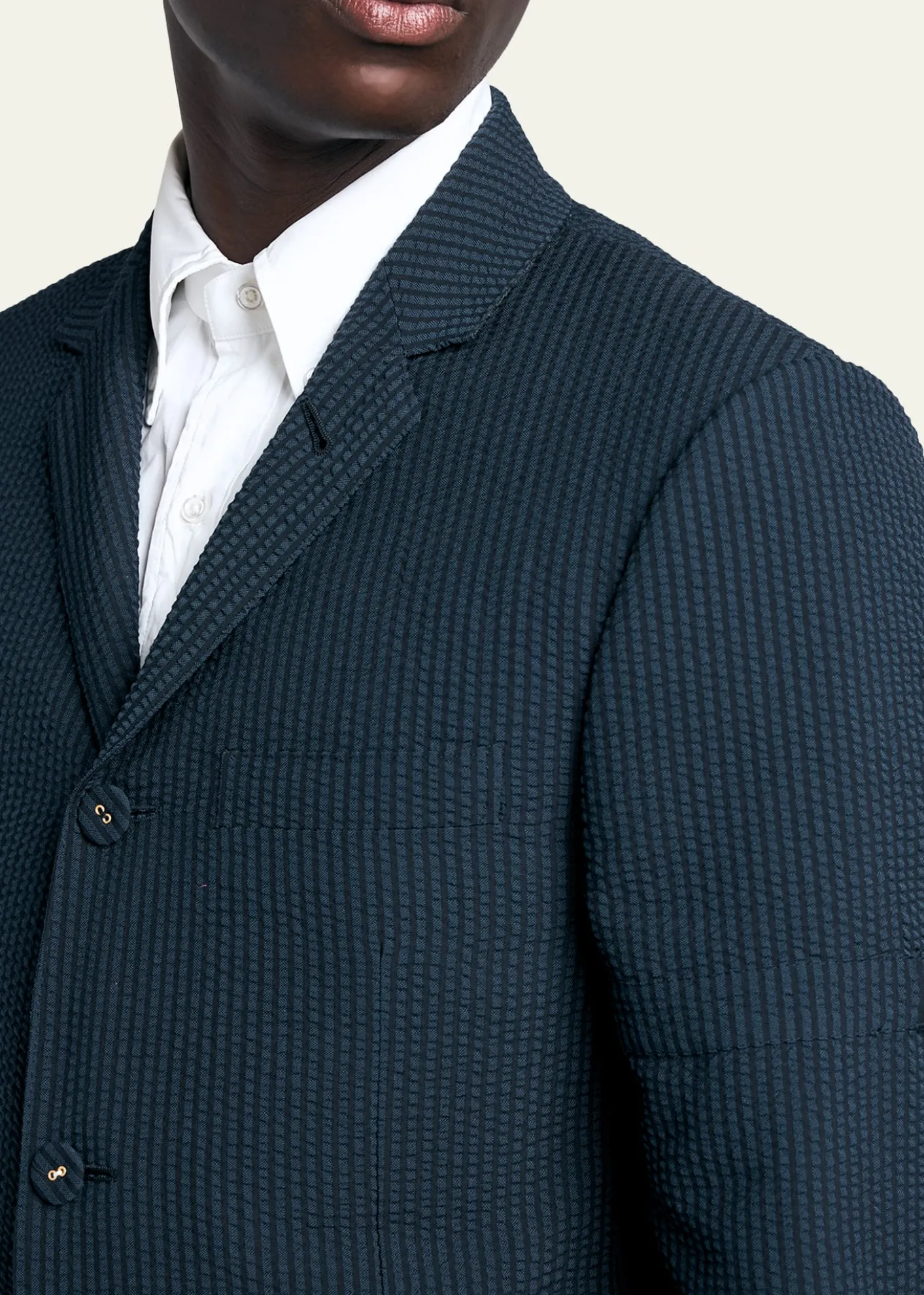 Thom BrowneMen's Wool Seersucker Single-Breasted Sport Coat
