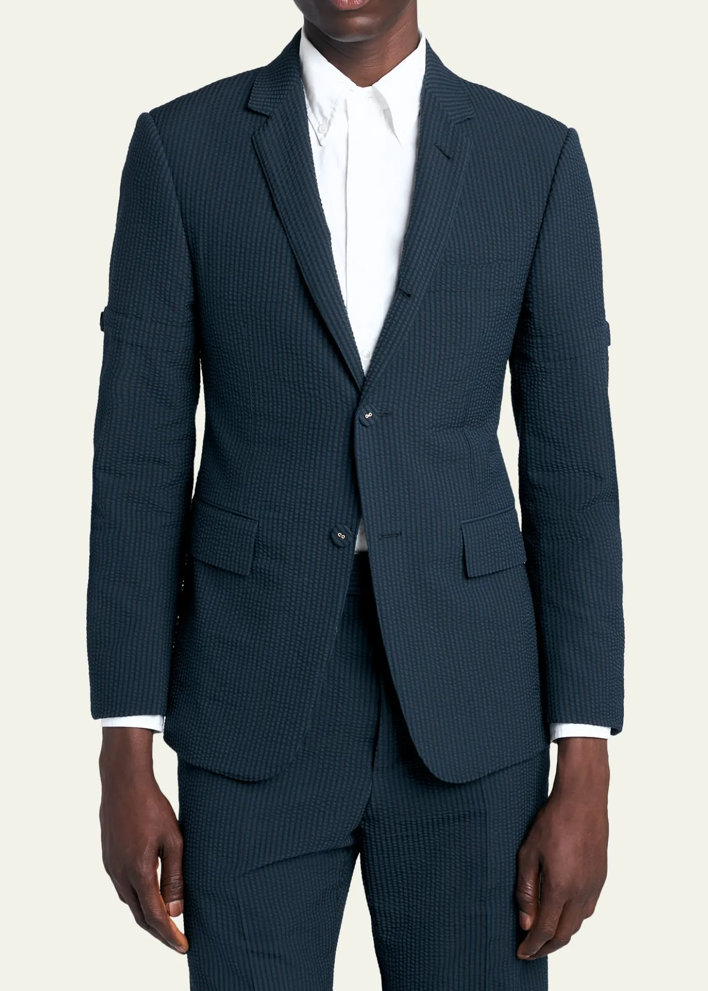 Thom BrowneMen's Wool Seersucker Single-Breasted Sport Coat