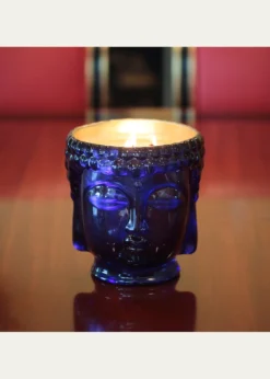Thompson Ferrier40 oz Caesonia Sapphire Blue Buddha Candle
